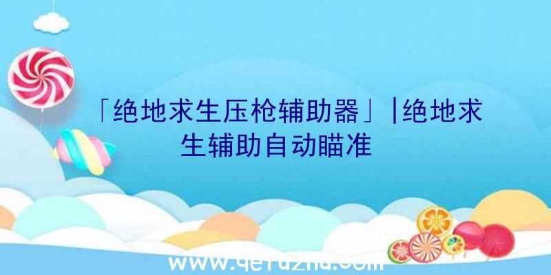 「绝地求生压枪辅助器」|绝地求生辅助自动瞄准